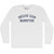 Hecho Con Burritos Adult Cotton Long Sleeve T-shirt - White