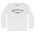 Focus On The Good Adult Cotton Long Sleeve T-shirt - White