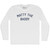 Matty The Baddy Adult Cotton Long Sleeve T-shirt - White