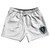 Massachusetts US State Flag 5" Swim Shorts Made in USA - White