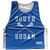 South Sudan Country Nations Crossed Sticks Reversible Lacrosse Pinnie Made In USA - Blue & White South Sudan Country Nations Crossed Sticks Reversible Lacrosse Pinnie Made In USA - Blue & White