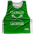 Grenada Country Nations Crossed Sticks Reversible Lacrosse Pinnie Made In USA - Green & White