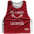 Sri Lanka Country Nations Crossed Sticks Reversible Lacrosse Pinnie Made In USA - Red & White