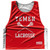 Yemen Country Nations Crossed Sticks Reversible Lacrosse Pinnie Made In USA - Red & White Yemen Country Nations Crossed Sticks Reversible Lacrosse Pinnie Made In USA - Red & White