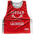 Jordan Country Nations Crossed Sticks Reversible Lacrosse Pinnie Made In USA - Red & White