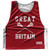 Great Britain Country Nations Crossed Sticks Reversible Lacrosse Pinnie Made In USA - Red & White Great Britain Country Nations Crossed Sticks Reversible Lacrosse Pinnie Made In USA - Red & White