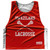 Swaziland Country Nations Crossed Sticks Reversible Lacrosse Pinnie Made In USA - Red & White Swaziland Country Nations Crossed Sticks Reversible Lacrosse Pinnie Made In USA - Red & White