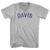 Davis Adult Cotton V-neck T-shirt - Grey Heather
