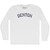 Denton Adult Cotton Long Sleeve T-shirt - White