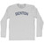 Denton Adult Cotton Long Sleeve T-shirt - Grey Heather