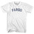 Fargo Womens Cotton Junior Cut T-Shirt - White