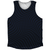 Warped Checkerboard Athletic Tank Top - Blue Navy And Black