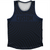 Warped Checkerboard Custom Athletic Sport Tank Top Made In USA - Blue Navy And Black Warped Checkerboard Custom Athletic Sport Tank Top Made In USA - Blue Navy And Black