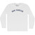 San Marcos Adult Cotton Long Sleeve T-shirt - White