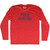 Free Shrugs Adult Tri-Blend Long Sleeve T-shirt - Athletic Red