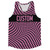 Black And Bright Pink Custom Running Racerback Singlet Track Tops Made In USA