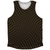 Warped Checkerboard Athletic Tank Top - Brown Dark And Black Warped Checkerboard Athletic Tank Top - Brown Dark And Black