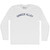 Cancer Alley Adult Cotton Long Sleeve T-shirt - White