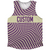 Warped Checkerboard Custom Athletic Tank Top - Purple Medium And Vegas Gold Warped Checkerboard Custom Athletic Tank Top - Purple Medium And Vegas Gold
