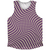 Warped Checkerboard Athletic Tank Top - Purple Medium And Vegas Gold Warped Checkerboard Athletic Tank Top - Purple Medium And Vegas Gold