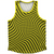 Warped Checkerboard Athletic Sport Tank Top Made In USA - Yellow Bright And Black Warped Checkerboard Athletic Sport Tank Top Made In USA - Yellow Bright And Black