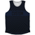 Warped Checkerboard Custom Athletic Tank Top - Blue Navy And Black
