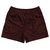 Warped Checkerboard Rugby Shorts Made In USA - Red Maroon And Black Warped Checkerboard Rugby Shorts Made In USA - Red Maroon And Black