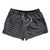 Warped Checkerboard 2.5" Swim Shorts Made in USA - Grey Dark And Black Warped Checkerboard 2.5" Swim Shorts Made in USA - Grey Dark And Black