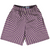 Warped Checkerboard Lacrosse Shorts Made In USA - Purple Medium And Vegas Gold
