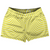 Warped Checkerboard Shorty Short Gym Shorts 2.5" Inseam Made In USA - Yellow Bright And White