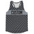 Warped Checkerboard Custom Running Track Tops Made In USA - Grey Dark And Black