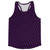 Warped Checkerboard Running Track Tops Made In USA - Purple Medium And Black