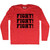 Fight Fight Fight Trump Assassination Adult Tri-Blend Long Sleeve T-shirt - Athletic Red Fight Fight Fight Trump Assassination Adult Tri-Blend Long Sleeve T-shirt - Athletic Red