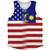 American Flag And Malaysia Flag Combination Athletic Tank Top American Flag And Malaysia Flag Combination Athletic Tank Top