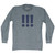 Exclamation Points Adult Tri-Blend Long Sleeve T-shirt - Athletic Grey