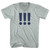 Exclamation Points Adult Tri-Blend V-neck T-shirt - Athletic Cool Grey
