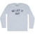 Go Let It Out Adult Tri-Blend Long Sleeve T-shirt - Athletic White Go Let It Out Adult Tri-Blend Long Sleeve T-shirt - Athletic White