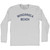 Windansea Beach Adult Cotton Long Sleeve T-shirt - Grey Heather