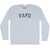 FAFO Adult Tri-Blend Long Sleeve T-shirt - Athletic White