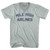 Mile High Airlines Adult Tri-Blend V-neck T-shirt - Athletic Cool Grey