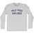 Mile High Airlines Adult Cotton Long Sleeve T-shirt - Grey Heather