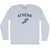 Athens Running Track Winged Foot Adult Tri-Blend Long Sleeve T-shirt - Athletic White Athens Running Track Winged Foot Adult Tri-Blend Long Sleeve T-shirt - Athletic White