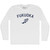 Fukuoka Running Track Winged Foot Adult Cotton Long Sleeve T-shirt - White