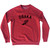 Osaka Running Track Winged Foot Adult Tri-Blend Sweatshirt - Red Heather Osaka Running Track Winged Foot Adult Tri-Blend Sweatshirt - Red Heather