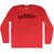 Cardiff Adult Tri-Blend Long Sleeve T-shirt - Athletic Red