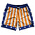 New York Royal, Orange and White Champ Swim Shorts 7" Made in USA