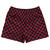 Checkerboard 1 Inch Blue Navy and Red Dark Rugby Shorts Made In USA Checkerboard 1 Inch Blue Navy and Red Dark Rugby Shorts Made In USA
