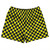 Checkerboard 1 Inch Blue Navy and Yellow Canary Rugby Shorts Made In USA Checkerboard 1 Inch Blue Navy and Yellow Canary Rugby Shorts Made In USA