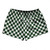 Checkerboard 1 Inch Green Hunter and White 2.5" Swim Shorts Made in USA Checkerboard 1 Inch Green Hunter and White 2.5" Swim Shorts Made in USA