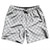 Checkerboard 1 Inch Grey Medium and White Swim Shorts 7" Made in USA